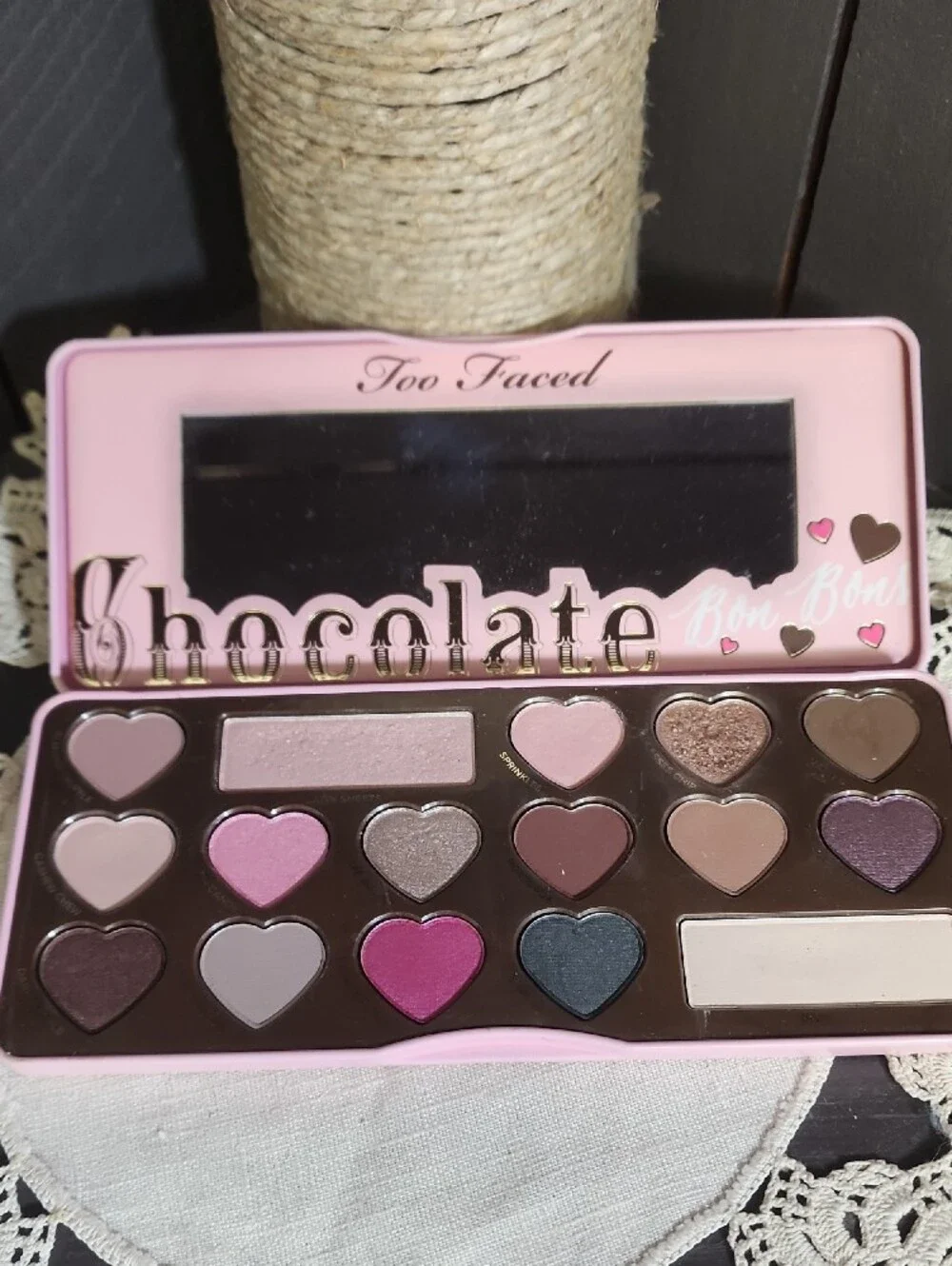 Too Faced Chocolate Bon Bons Pink Tin Eyeshadow Palette